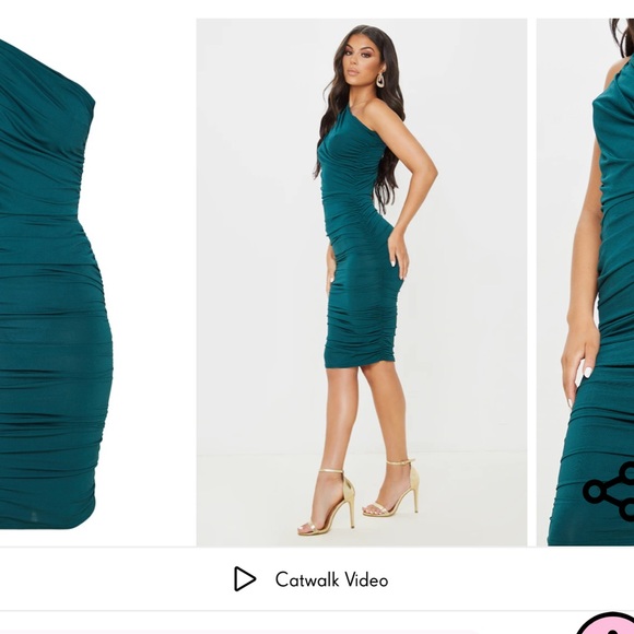 Emerald Green midi dress - Picture 3 of 3